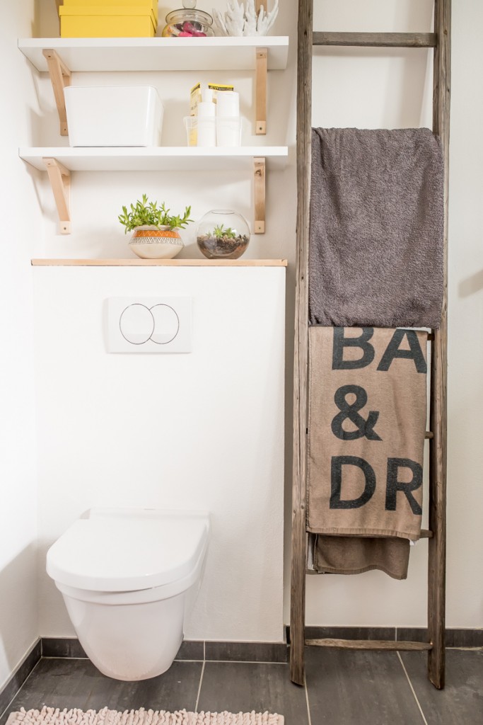 DIY Ideen für ein Badezimmer im Industrie Look mit altem Holz 