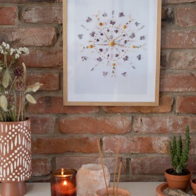 DIY – Deko mit Trockenblumen (2): Blumen Mandala Print