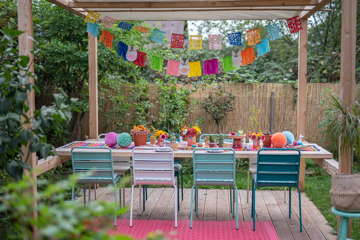 Dekoideen für die Lama Fiesta Party zum Kindergeburtstag im Mexiko Look mit DIY Deko zum selbermachen